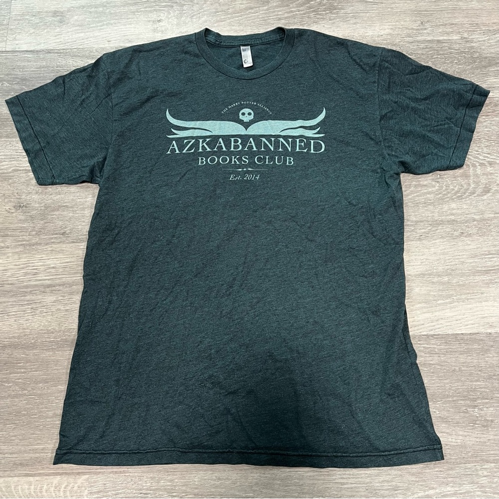 American Apparel Azkabanned Books Club T-shirt Size Large